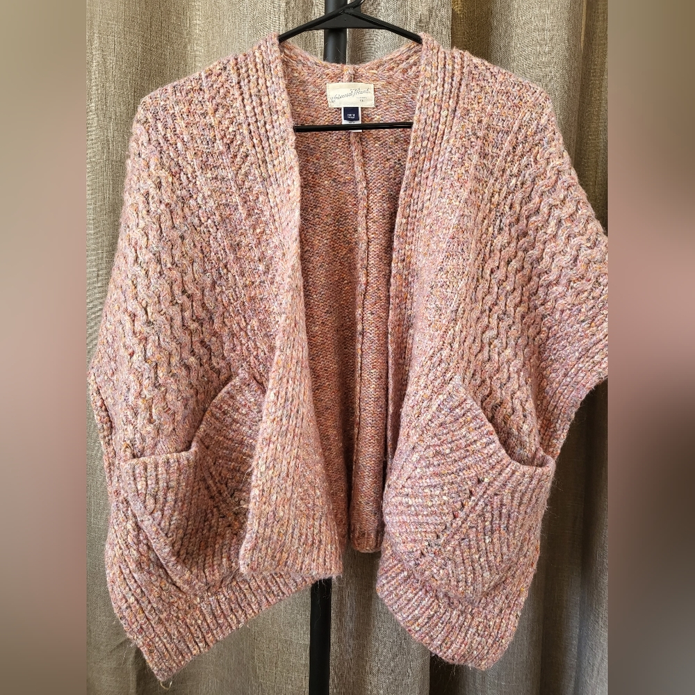 OSFM Like New Open-Front Sweater